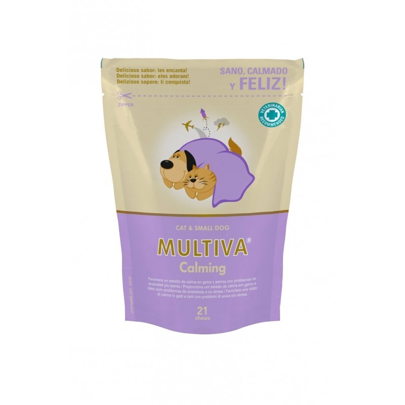 MULTIVA CALMING CAT & SMALL DOG 21 CHEWS VETNOVA