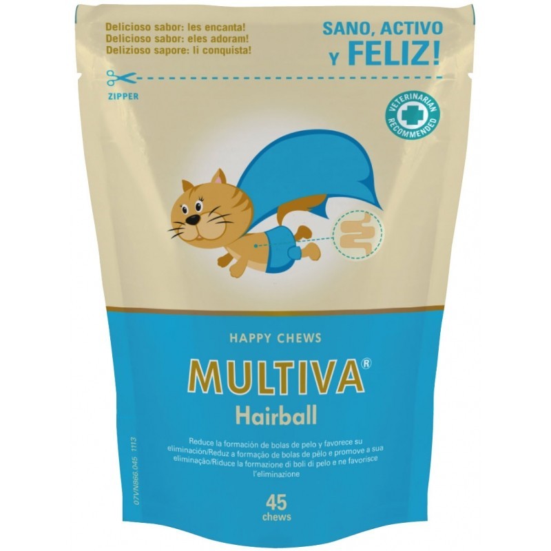 MULTIVA HAIRBALL 45 CHEWS VETNOVA