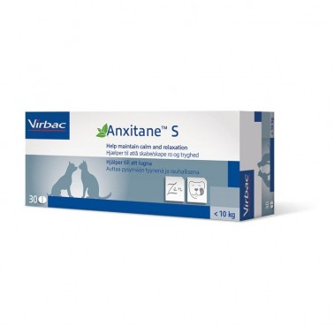 ANXITANE 30 COMPRIMIDOS VIRBAC manejo de la ansiedad y el estrés en perros y gatos.