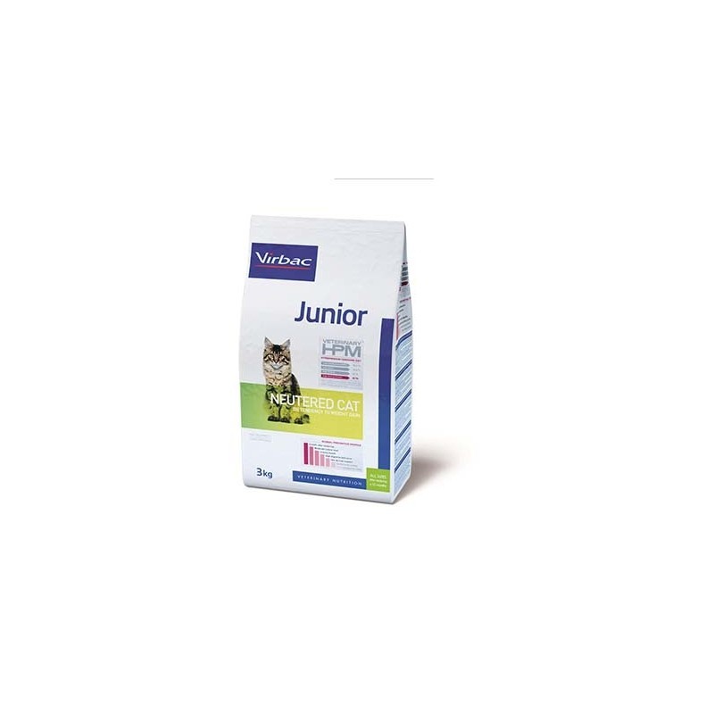 VETERINARY HPM CAT JUNIOR NEUTERED 3KG