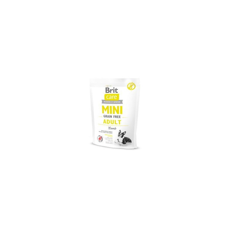 BRIT CARE GRAIN FREE MINI PERRO ADULTO RAZA MINIATURA CON CORDERO 400g