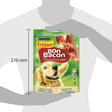 SNACK PERRO BON BACON FRISKIES 120 GR.