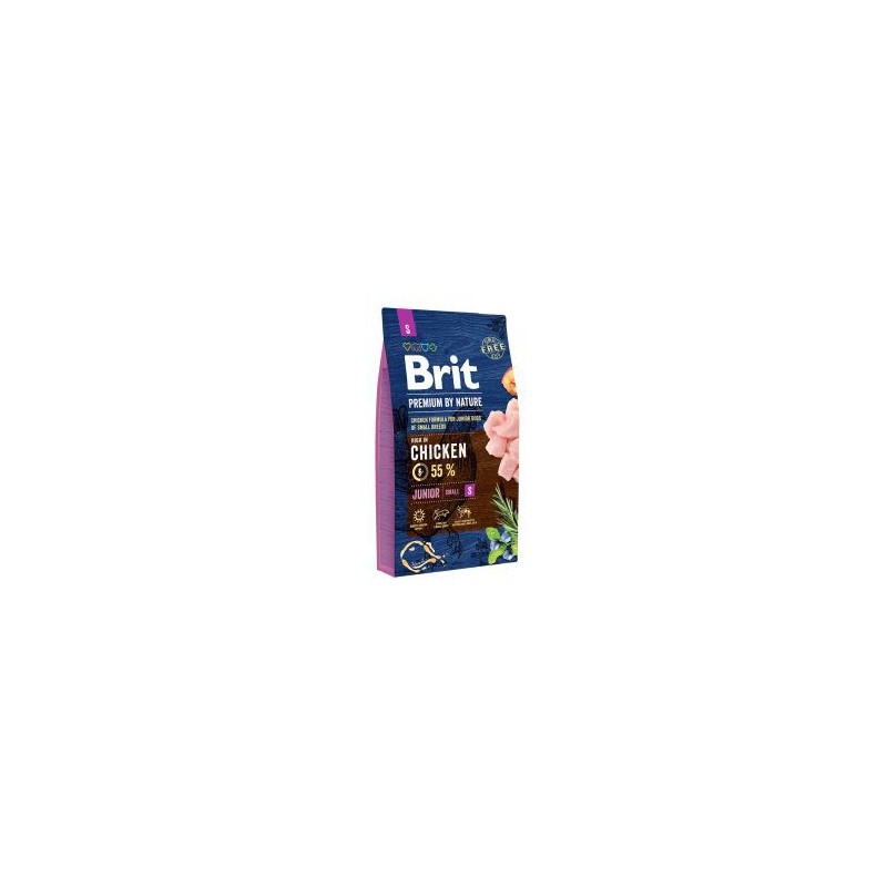 BRIT PREMIUM BY NATURE PERRO JUNIOR RAZA PEQUEÑA CON POLLO 8Kg