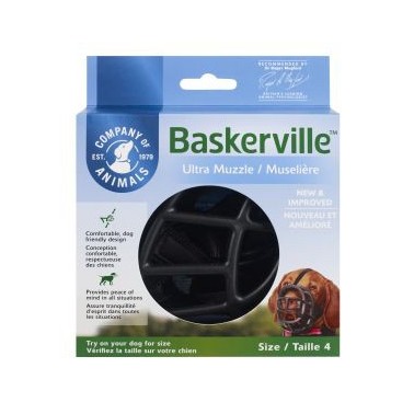 BOZAL BASKERVILLE ULTRA MUZZLE NEGRO TALLA 4