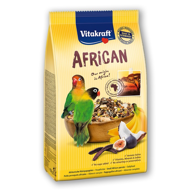 MENÚ AFRICAN PARA AGAPORNIS 750g