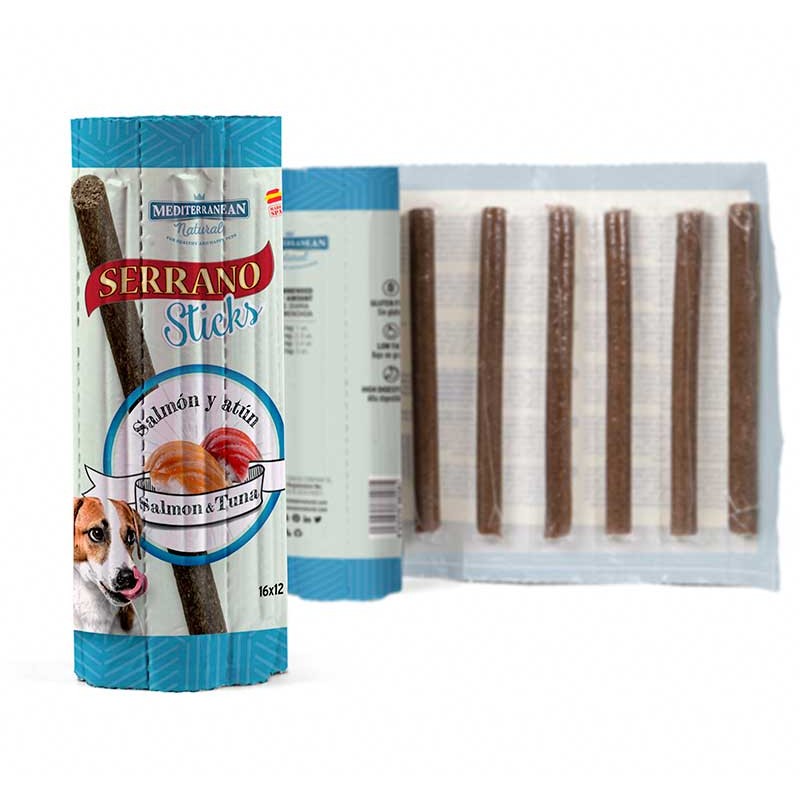 Mediterranean Sticks Serrano Salmón y Atún 16x12g