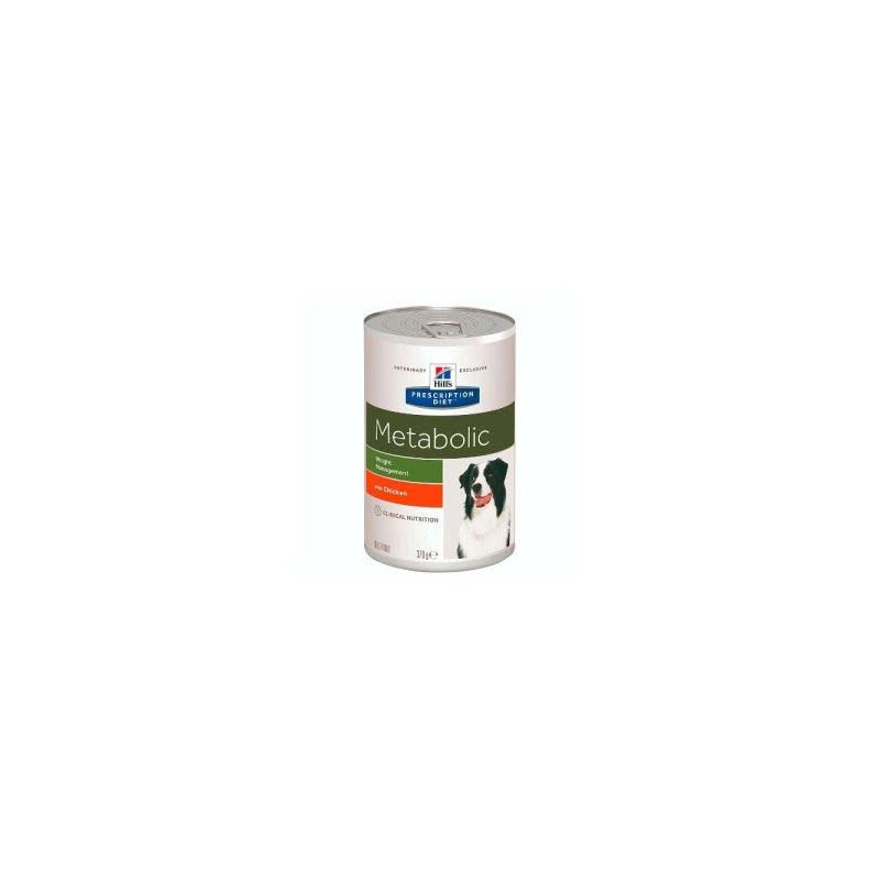 HILL'S PRESCRIPTION DIET PERRO ADULTO METABOLIC CON POLLO LATA DE 370g