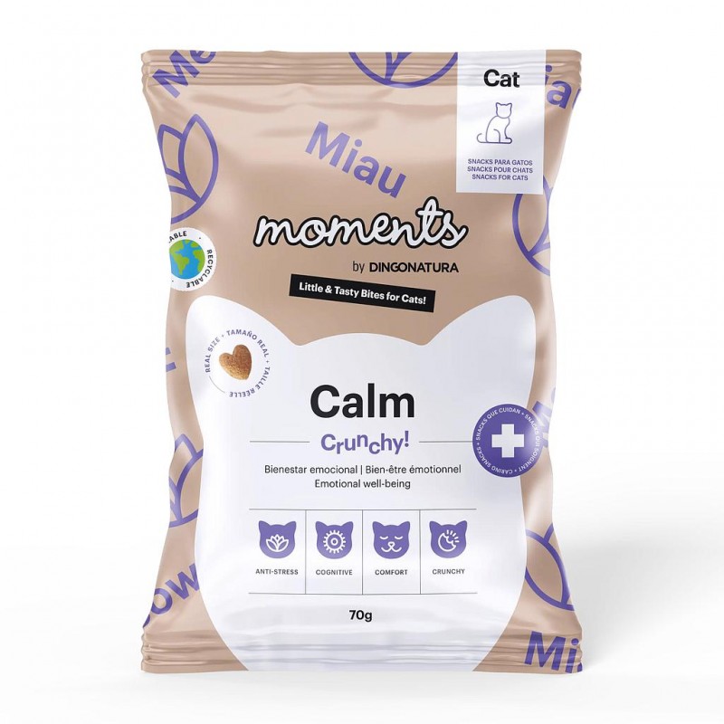 DINGO MOMENTS PARA GATO ADULTO SNACK CALM  BOLSITA DE 70g