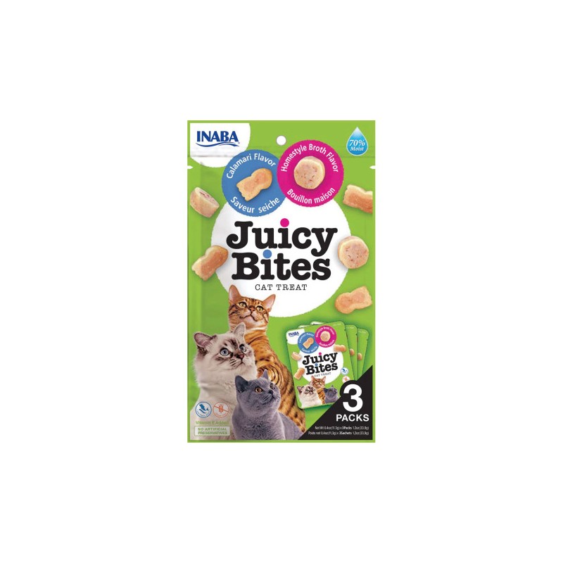 Churu Juicy Bites Calamar Y Caldo Casero Para Gatos