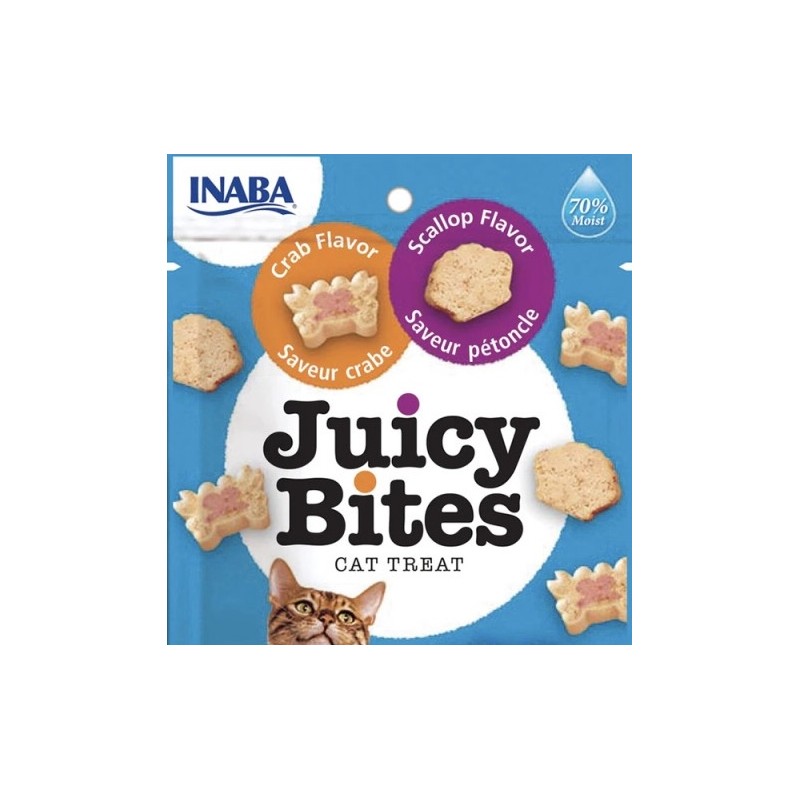 Churu Juicy Bites Vieira Y Cangrejo Para Gatos 1 paquete