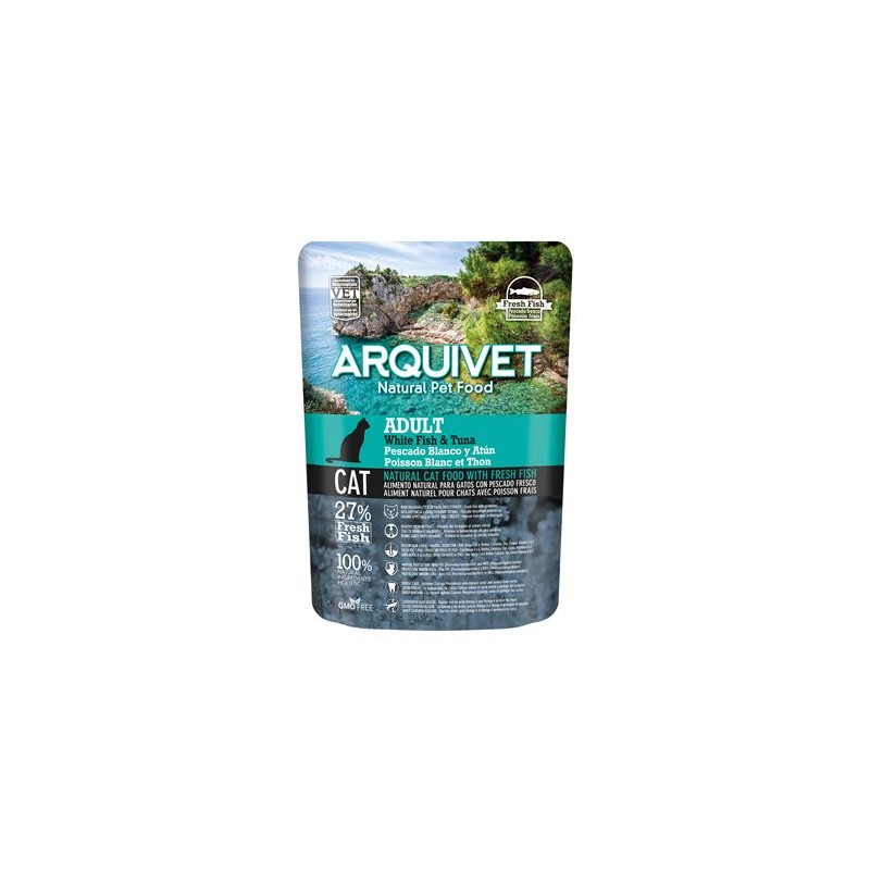 Arquivet - Adult - Pienso para gatos - Pescado blanco y atún - 350 g