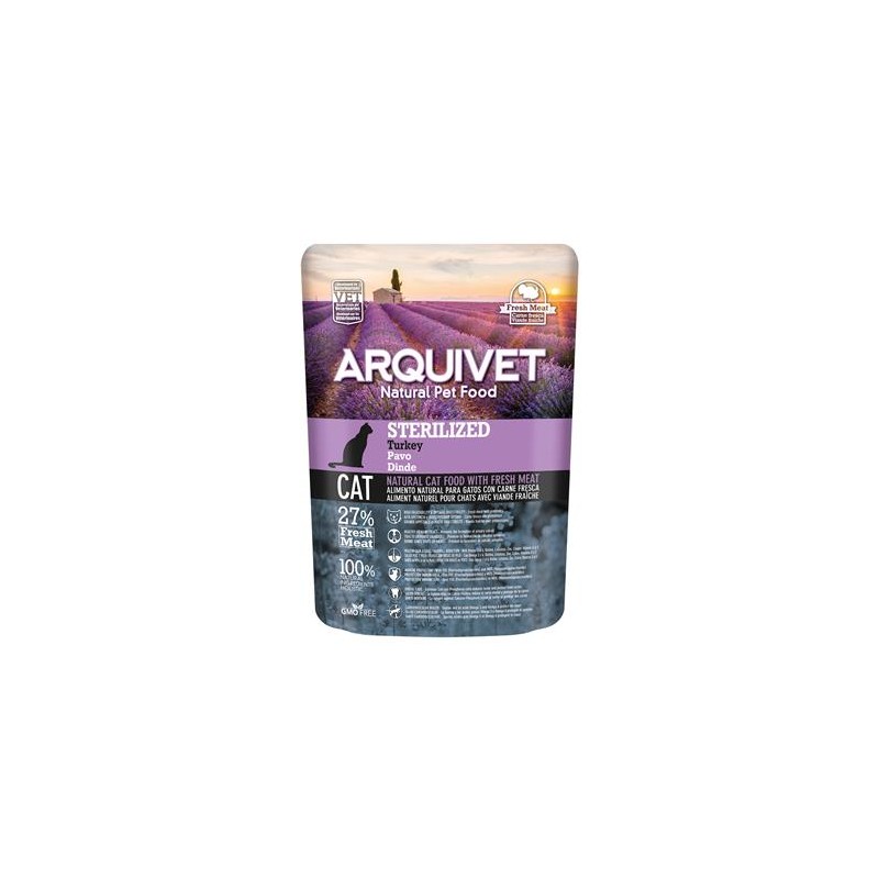 Arquivet - Sterilized - Pienso para gatos esterilizados - Pavo - 350 g