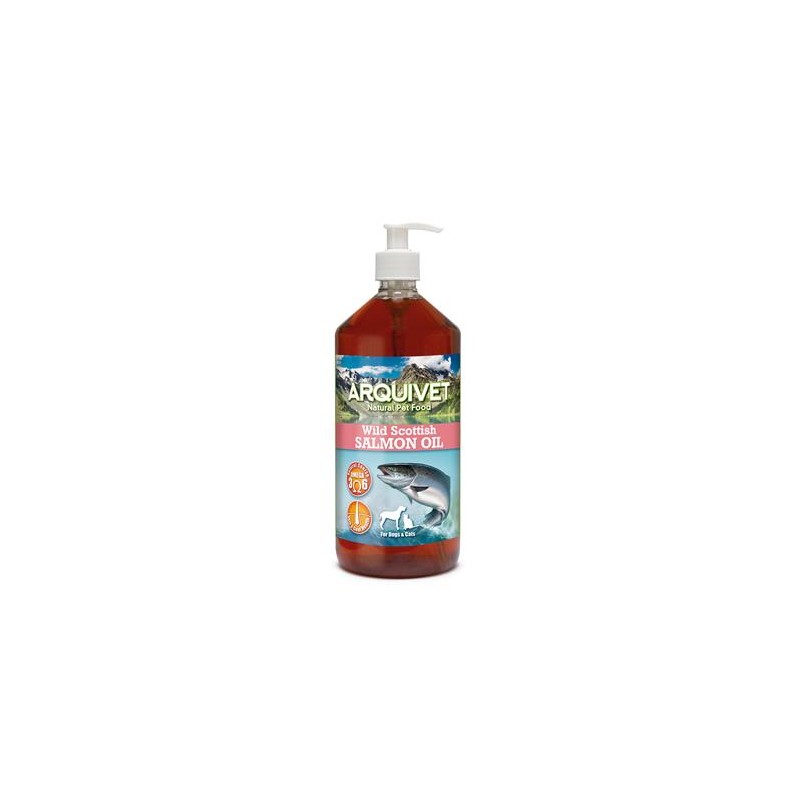 Aceite de salmón escocés - 1 Litro - Para perros y gatos