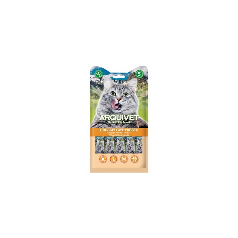 Creamy Cat Treats - Snack cremoso de pollo (bolsa 5 sobres de 14 g)