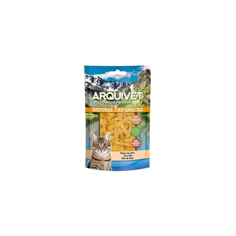 Filetes de atún 50 gr - Snacks 100% naturales para gatos - Alimento complementario para felinos