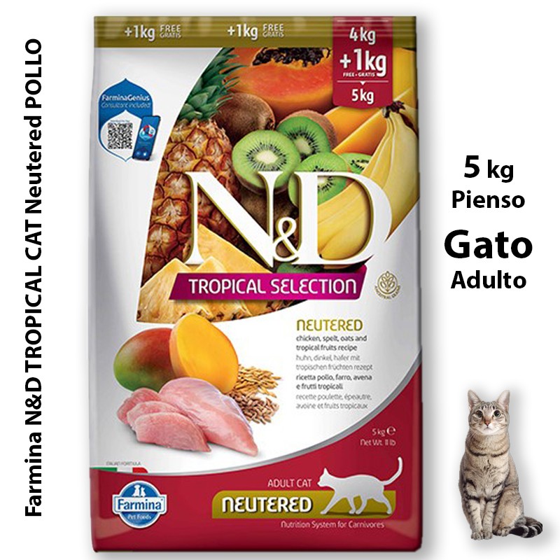 Farmina N&D TROPICAL CAT NEUTERED POLLO