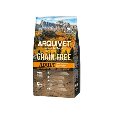 Arquivet-Pienso para perros-Grain Free-Adult-Pavo-12 kg