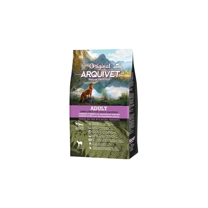 Arquivet-Original - Adult - Pienso para perros adultos de todo tipo de razas - Cordero y arroz - 3 kg