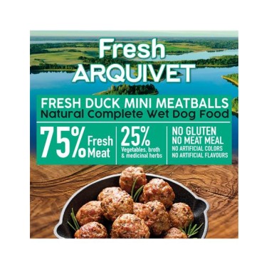 Fresh Duck Mini Meatballs - Mini Albóndigas con pato, boniato y naranja - 200 g