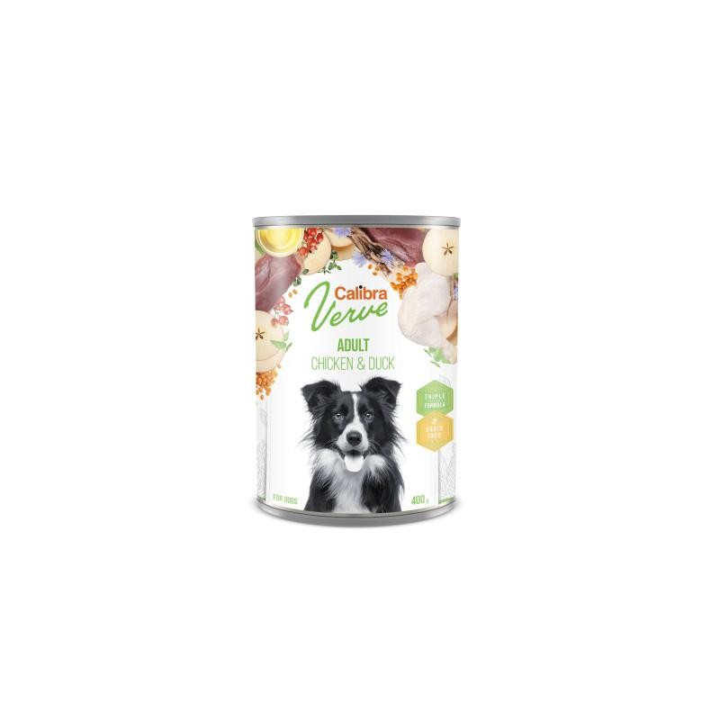 Calibra Comida Húmeda Verve Grain Free Adult de Pollo y Pato para Perros 400GR