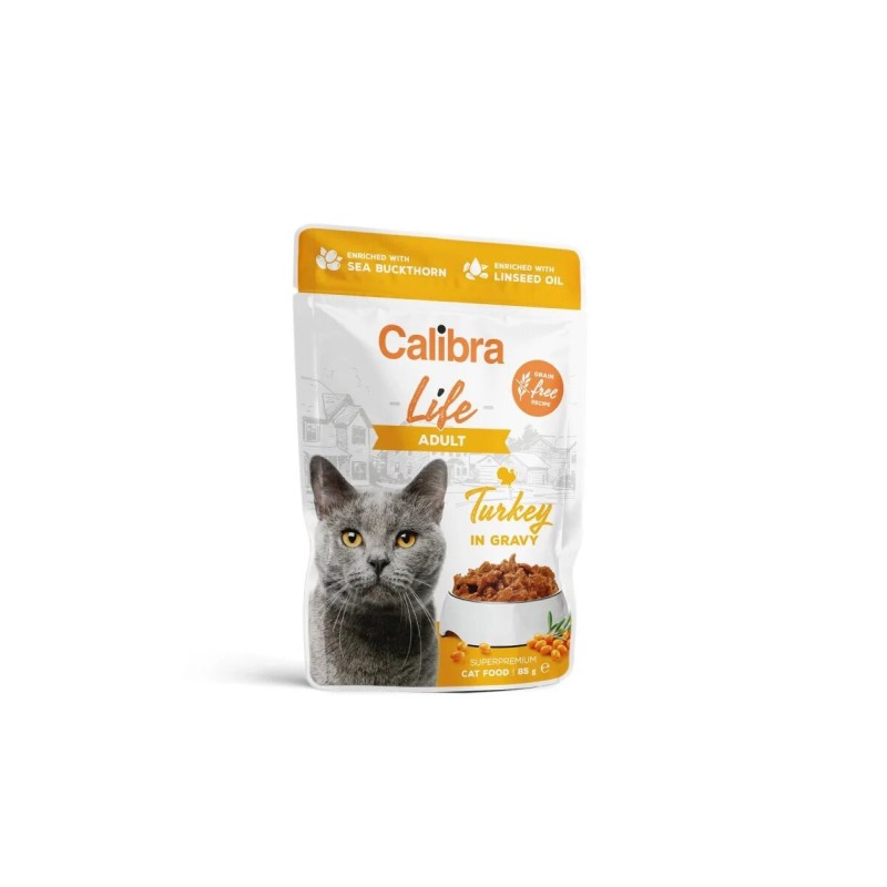 Calibra Cat Life Pouch Adult Pavo En Salsa 85Gr