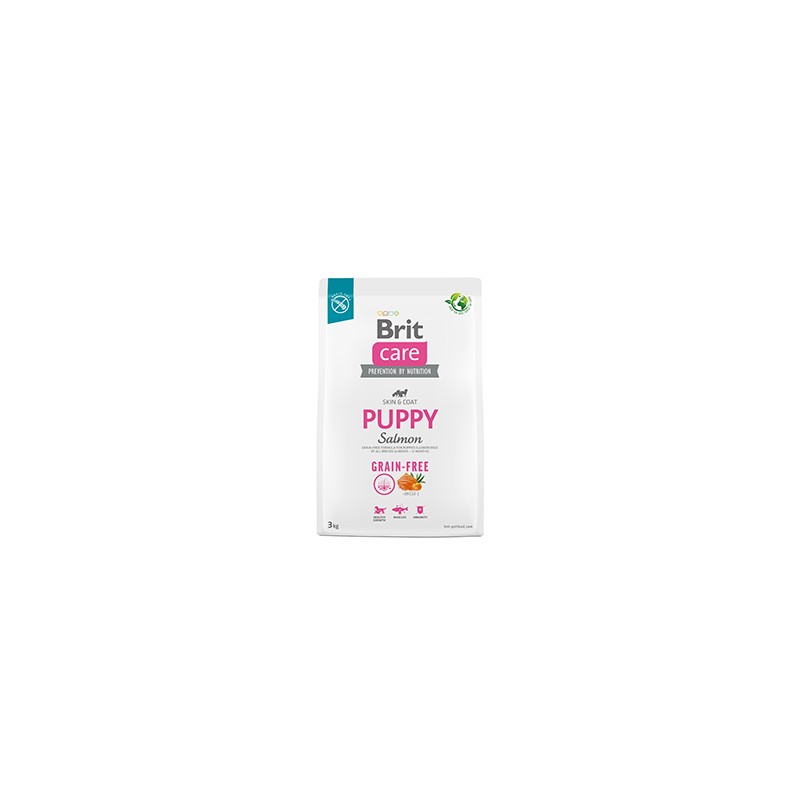 BRIT CARE PERRO PUPPY GRAIN FREE CON SALMÓN 3Kg